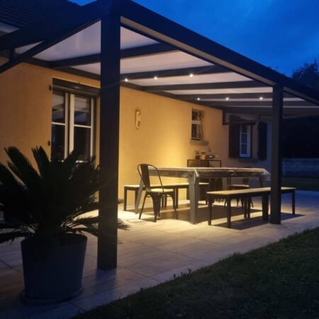 pergola aluminium adossée au mur